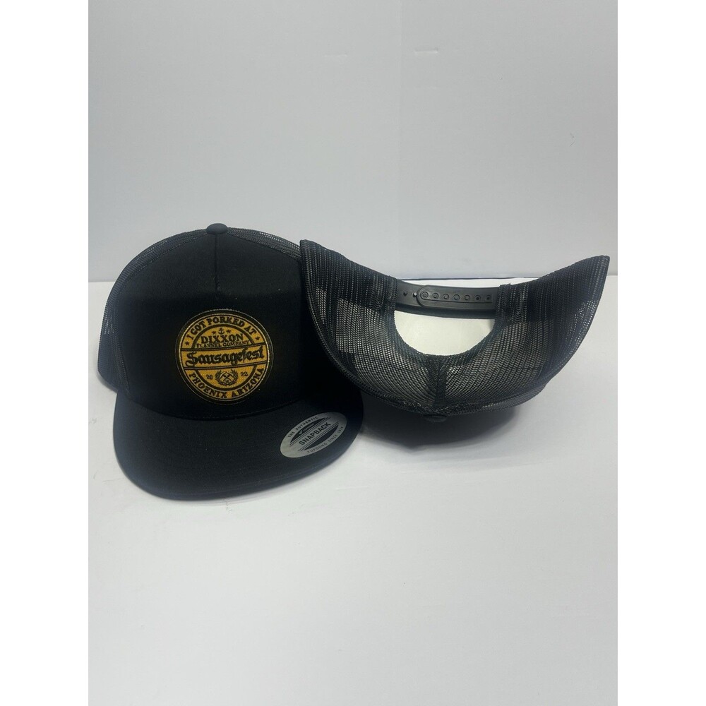 Sausage fest Dixxon Flannel Company Snapback Hat Mesh Back Trucker Cap NWT